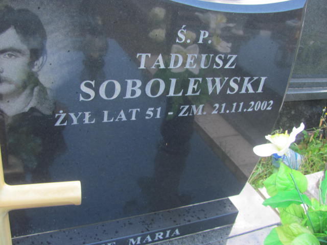 Tadeusz Sobolewski Inowłódz - Grobonet - Wyszukiwarka osób pochowanych